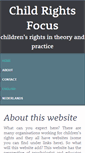 Mobile Screenshot of childrightsfocus.org