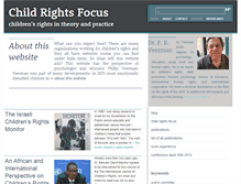 Tablet Screenshot of childrightsfocus.org